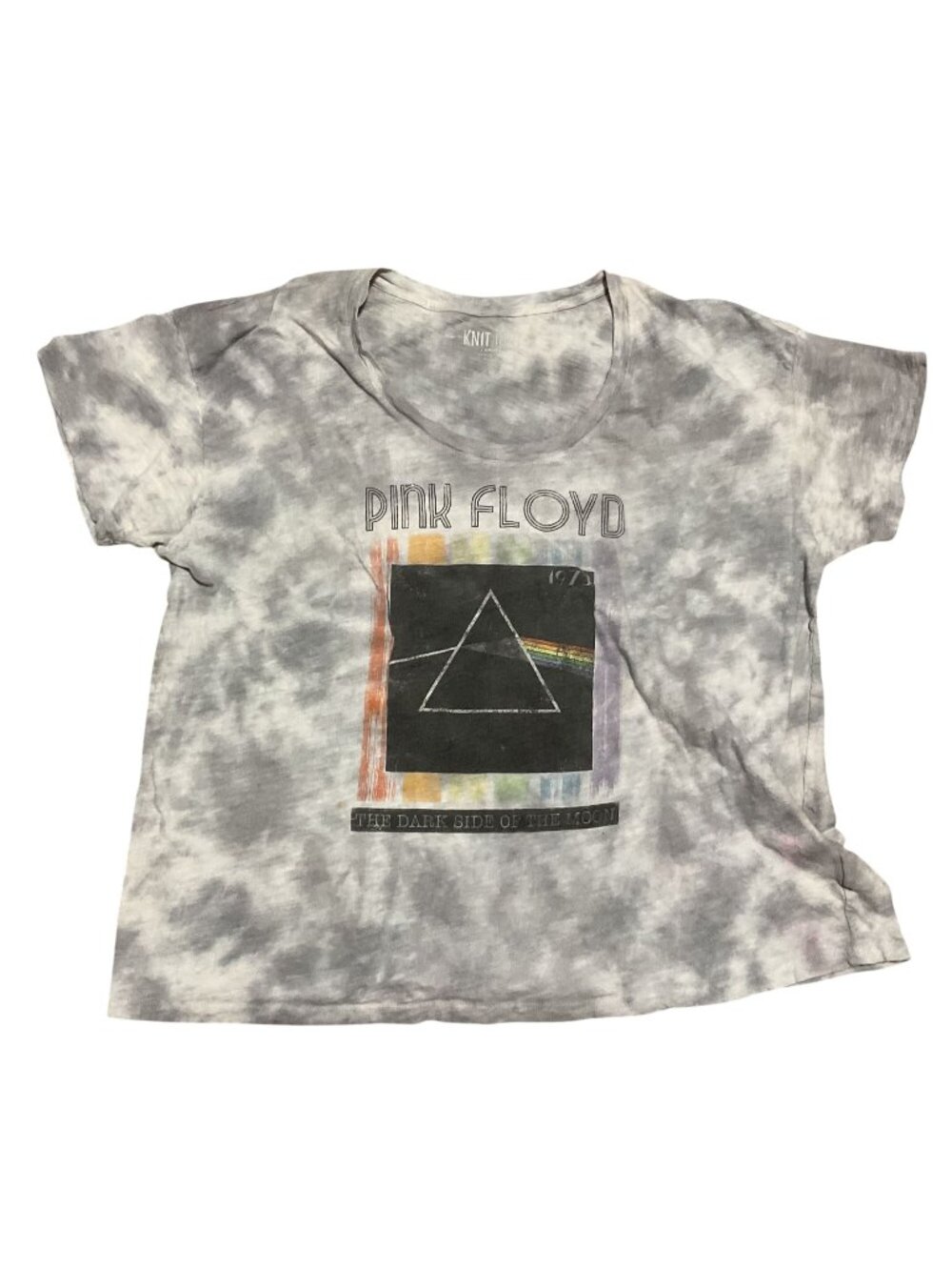 Pink Floyd Dark Side Of The Moon Sz Large Tie-Dye Graphic Retro Reproduction